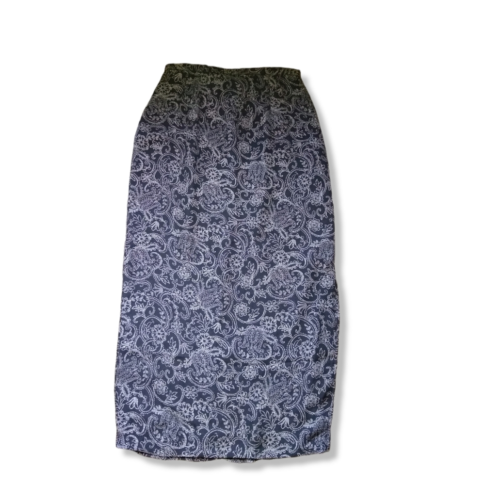 Chelsea Campbell silk side slit skirt